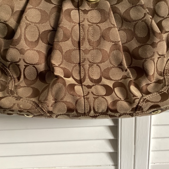 Coach signature handbag tan handbag - Picture 3 of 10